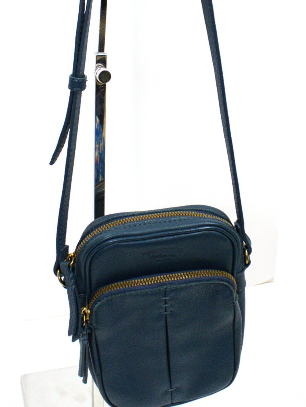 American Leather Co. Cleveland Green Crossbody with Gold Hardware